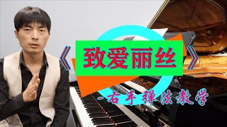 【学钢琴】是什么样的钢琴教程，小白也可以！《致爱丽丝》右手3小时就可以弹下来 !