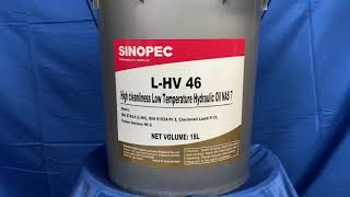 Sinopec L-HV 46 Low Temperature Hydraulic Oil - 5 Gallon