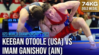 Keegan Daniel OTOOLE (USA) vs. Imam GANISHOV (AIN) | U23 World Championships 2023 | Gold Medal | FS