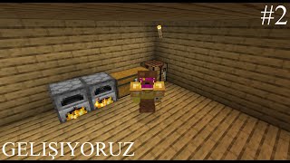 MİNECRAFT HAYATTA KALMA | BÖLÜM #2 GELİŞİYORUZ #minecraft #minecraftsurvival