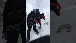 Mitikas Peak, 2918m Mount Olympus, Greece. January 2024