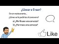 llevar y traer en español. carry and bring diferencias. aprender español. spanish lessons.