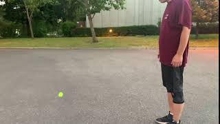 Reference Video_02 Bouncing Small ball (Tennis Ball) 테니스공 튀기기