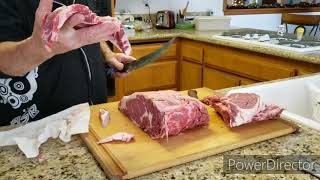 How to cut standing rib roast into steaks