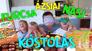 A GYEREKEK ÉS FURCSA ÁZSIAI NASIK - Vakon kóstolás!