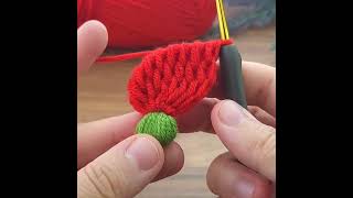 wow!! I made a Tunisian crochet motif, let's watch. #crochet #knitting