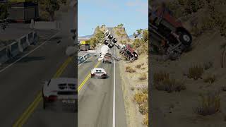 Realistic Highway Car Crashes #140