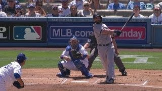 BOS@LAD: Gomes clubs a three-run shot in the first