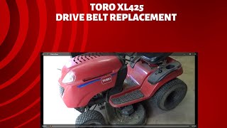 toro lx425 drive belt replacement