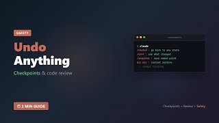 Claude Code — Checkpointing & Code Review: Undo Any AI Mistake
