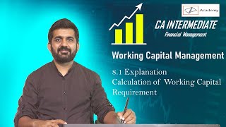 Working Capital Management. Explanation of Calculation of Working Capital Requirement