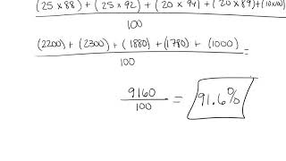 Technology MAP 117 Weighted Mean