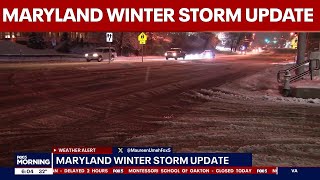 Maryland Winter Storm Update: Crews keep clearing roads
