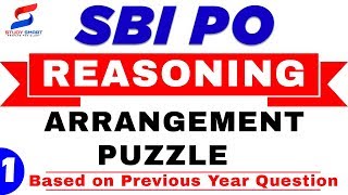 REASONING Arrangement Puzzle for SBI PO 2019  Part 1