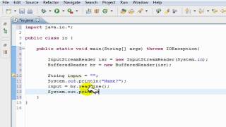USER Input in JAVA: INPUT/OUTPUT Tutorial,help I/O