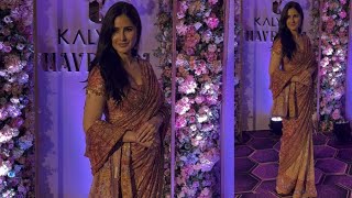 Katrina Kaif looking absolutely gorgeous in saree arrives for Kalyan Navratri