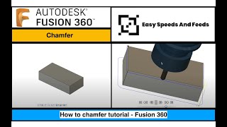 Fusion 360 Tutorial : Simple Chamfer Toolpaths