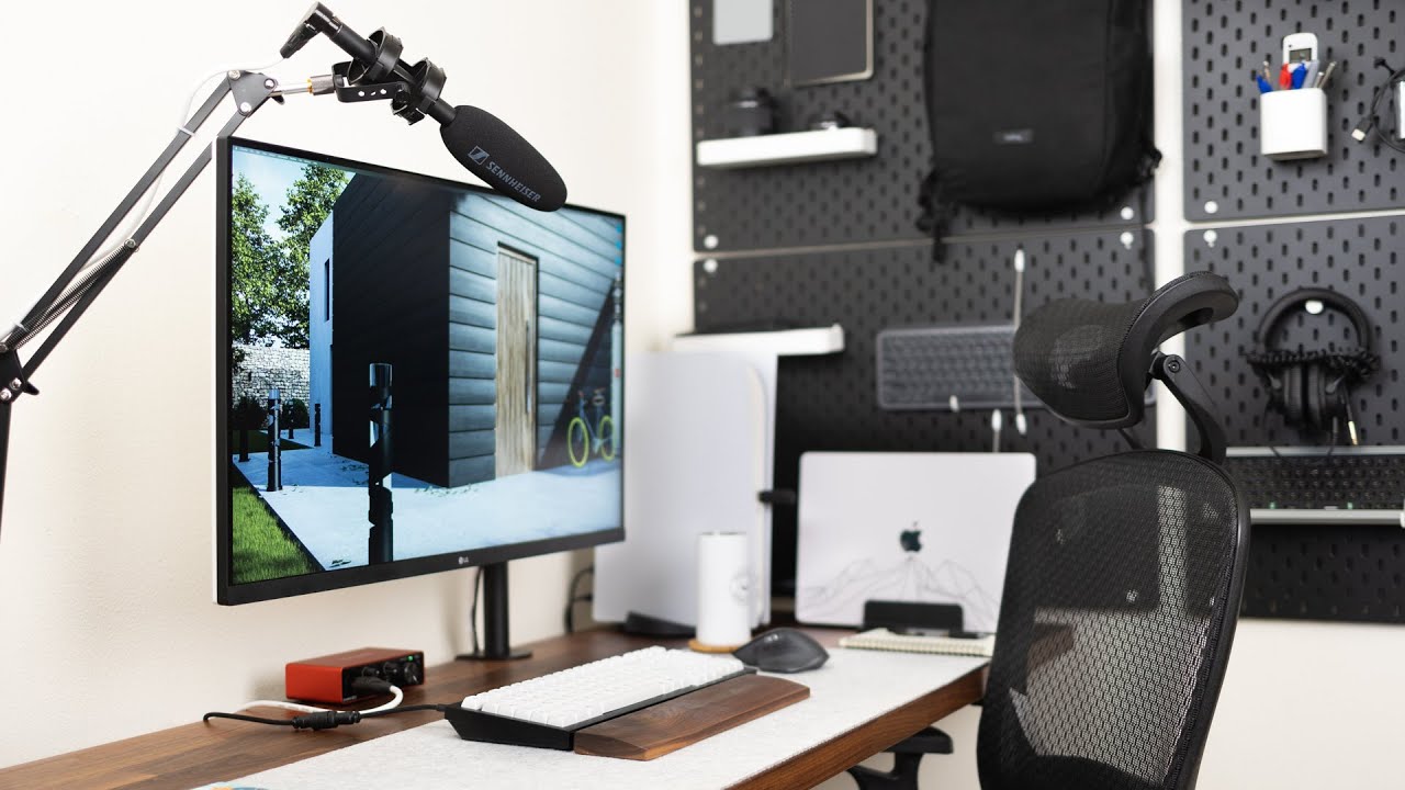 Youtube Creator Desk Setup Functional Minimalism Youtube