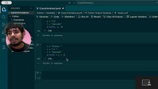 Output Variables in Python Programming | codewithvaibhav