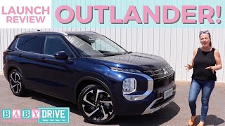 Family car review: 2022 Mitsubishi Outlander seven seater review | child seat installation test