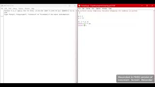 Swapping of two numbers in python | IDLE SHELL | PYTHON #pythonprogramming #swappingbills