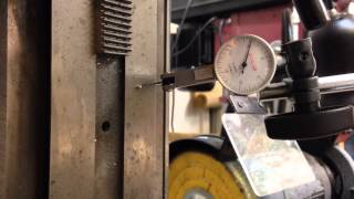 Y axis CNC repeatability test