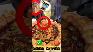 Chili Cheese GLIZZY Pizza Dip  🌭 🍕 #youtubeshorts #mrbrownreacts #shorts #food #reaction