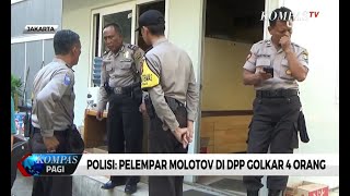 Polisi: Pelempar Molotov di DPP Golkar 4 Orang