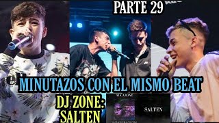 MEJORES MINUTOS CON EL BEAT DJ ZONE:SALTEN | TRUENO VS KLAN,CACHA VS MKS,WOS VS STUART,MINUTO | P.29