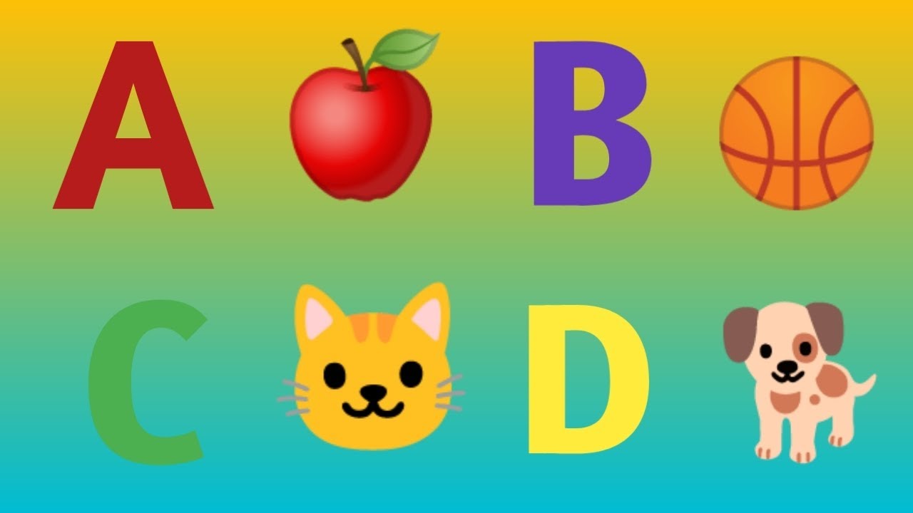 A For Apple B For Ball. ABCD. Writing Alphabet. Learning AtoL Letters ...