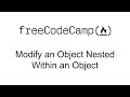 Modify an Object Nested Within an Object - Basic Data Structures - Free Code Camp