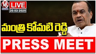 Minister Komatireddy Venkat Reddy Press Meet LIVE | V6 News