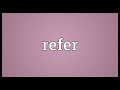 refer meaning