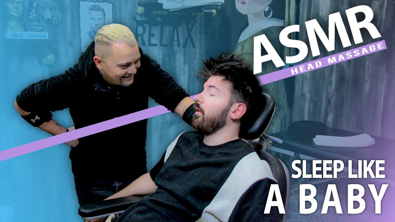 ASMR | Sleep Like A BABY With Asmr Head Massage In Asmr Barber Shop ...