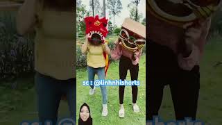 lion dance⁉️dance the lion dance together🐲 #funny #linhnhishorts #sorotan #trendingshorts