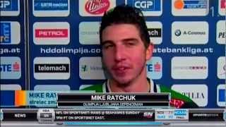 Mike Ratchuk comments on his Crazy Dangle Shootout Goal - Olimpija Ljubljana