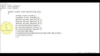 Java | Swing class 'ToolTip - add in toolbar' | CodeLearning