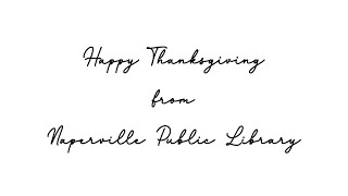 What Are Naperville Public Library Staff Thankful For?