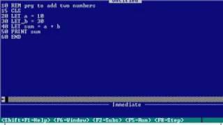 QBASIC Program -2 add LET