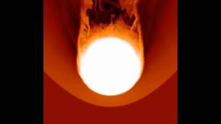 Simulation of Red Giant Star Traveling Through a Fragmenting Accretion Disk