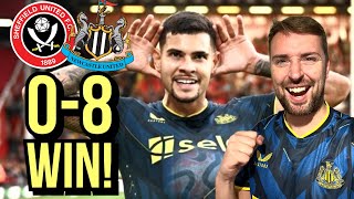 ‘RECORD 0-8 WIN!’ Newcastle SMASH Sheffield United in RECORD VICTORY!