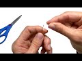 HOW TO THREAD A NEEDLE AND TIE A KNOT • HOW TO THREAD A NEEDLE • EASIEST WAY TO THREAD A NEEDLE