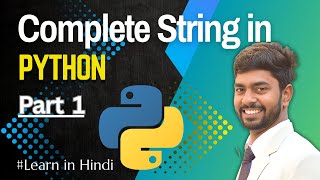 Python String Tutorial in Hindi π | Basics, Examples & Functions | Python Programming (Part 1)