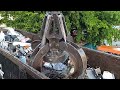 aerial view loading 52 feet of scrap metal at king brothers recycling