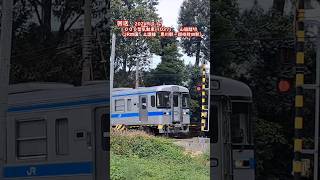 【回送】１０００型気動車(1037) 　山脇踏切　（JR四国　土讃線　黒川駅ー讃岐財田駅） 2024.10.17 （JR四国予讃線　）  #jr四国 #踏切 #気動車 #踏切カンカン