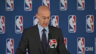 @NBA Commissioner Adam Silver, announces Fred Vanvleet possible consequences.
