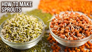 How To Make Sprouts | 2 Ways of Sprouting | Sprouts Storage Ideas | Complete Sprout Guide | Ruchi