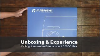 Vivibright Video Projector Immersive Entertainment D5000 MAX Unboxing & product experience