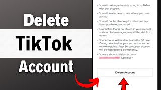 How To Delete TikTok Account Permanently! (2023)