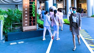 [4K] Secret Entrance to Bumrungrad International Hospital Bangkok Walking Tour (บำรุงราษฎร์)